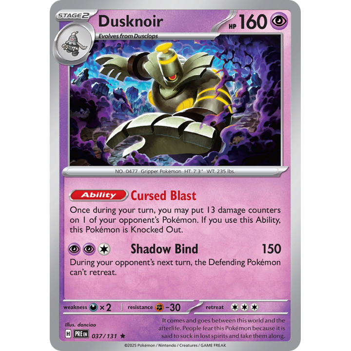 Dusknoir — Prismatic Evolutions 37/131
