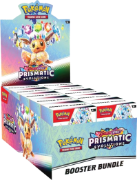 Prismatic Evolutions Booster Bundle Display