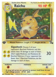 Raichu — Fossil 14/62